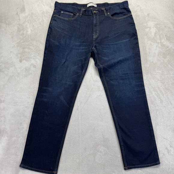 Jos A Bank 1905 Jeans Men's 40x30 Tailored Fit‎ Dark Wash Stretch Comfort Denim - Picture 1 of 13